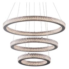 Jones Iron & Acrylic LED 3 Tier Pendant Light